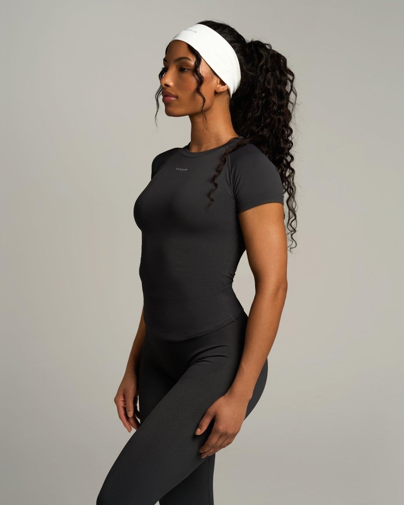 T-shirt de compression Elevate™ | Gris anthracite
