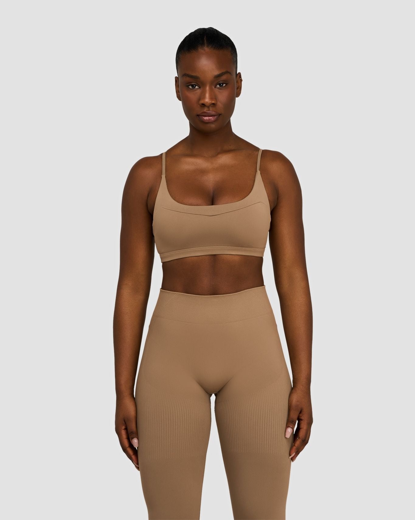 Soutien-gorge sans couture sculptant à encolure dégagée Elevate™ | Toffee