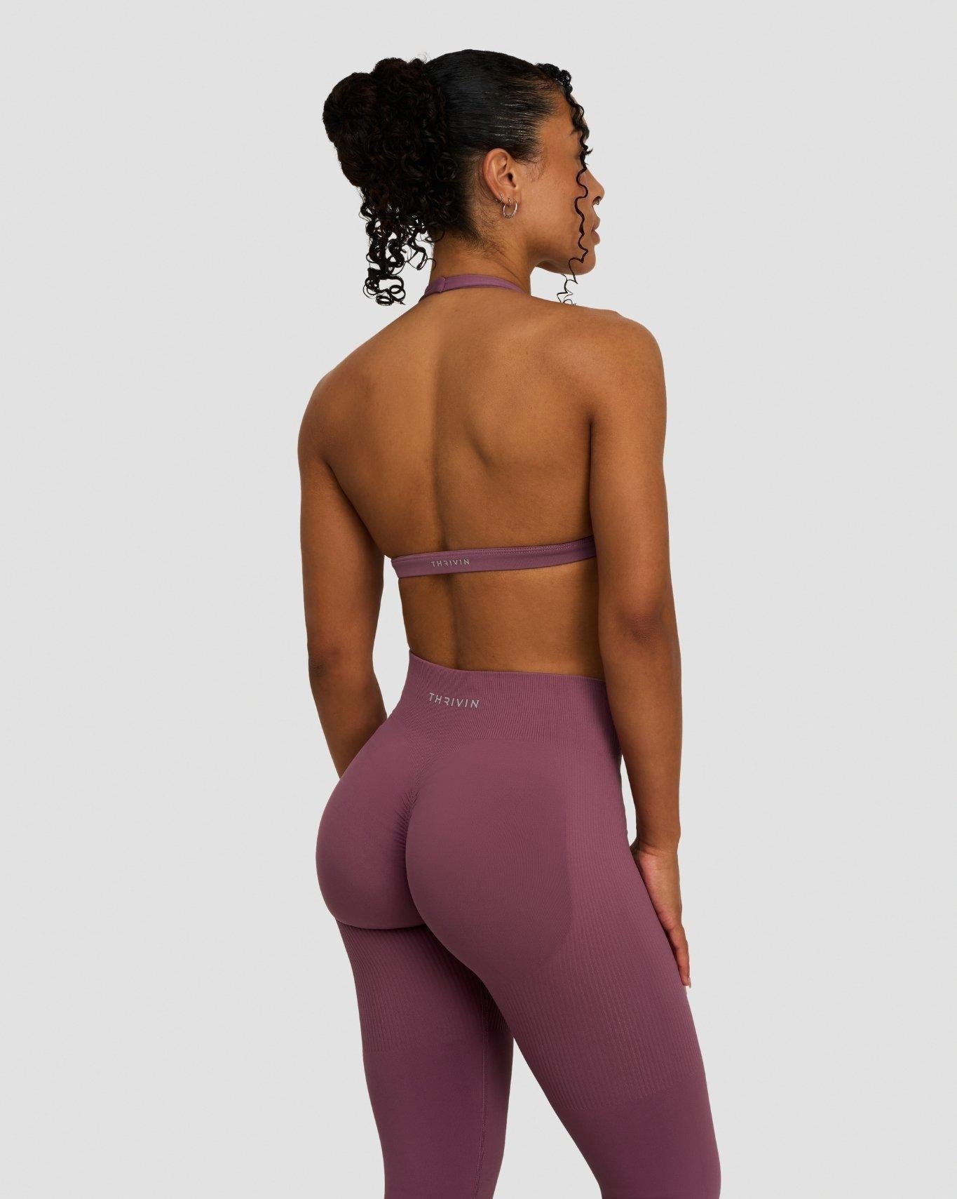 Soutien-gorge dos nu sans coutures Elevate™ Sculpting à col en V | Mauve orchidée