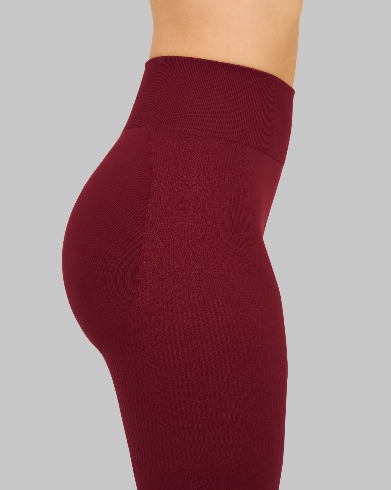 Legging galbant taille haute Elevate™ Scrunch | Rouge Bordeau