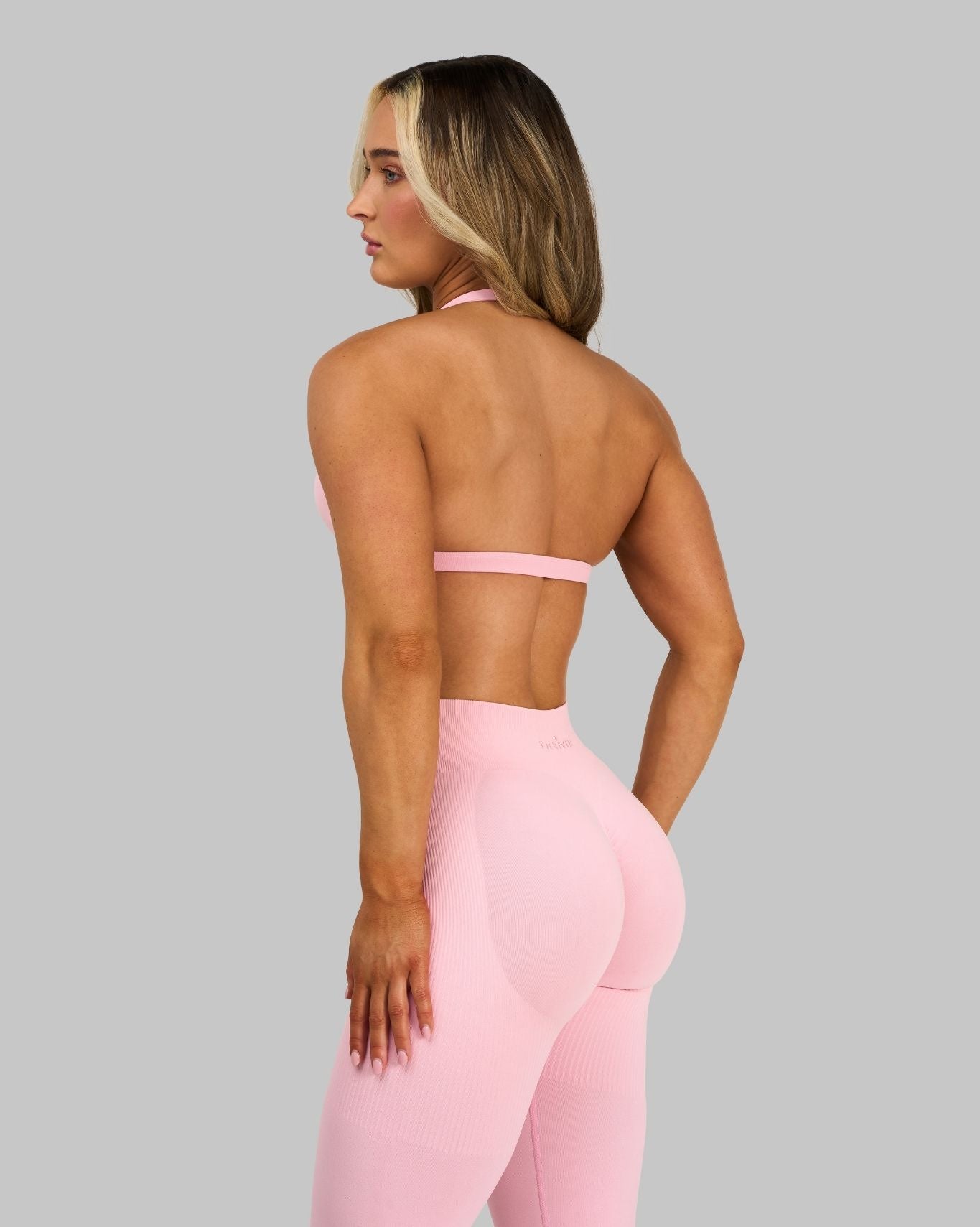 Soutien-gorge dos nu en V sans coutures galbant Elevate™ | Rose coton