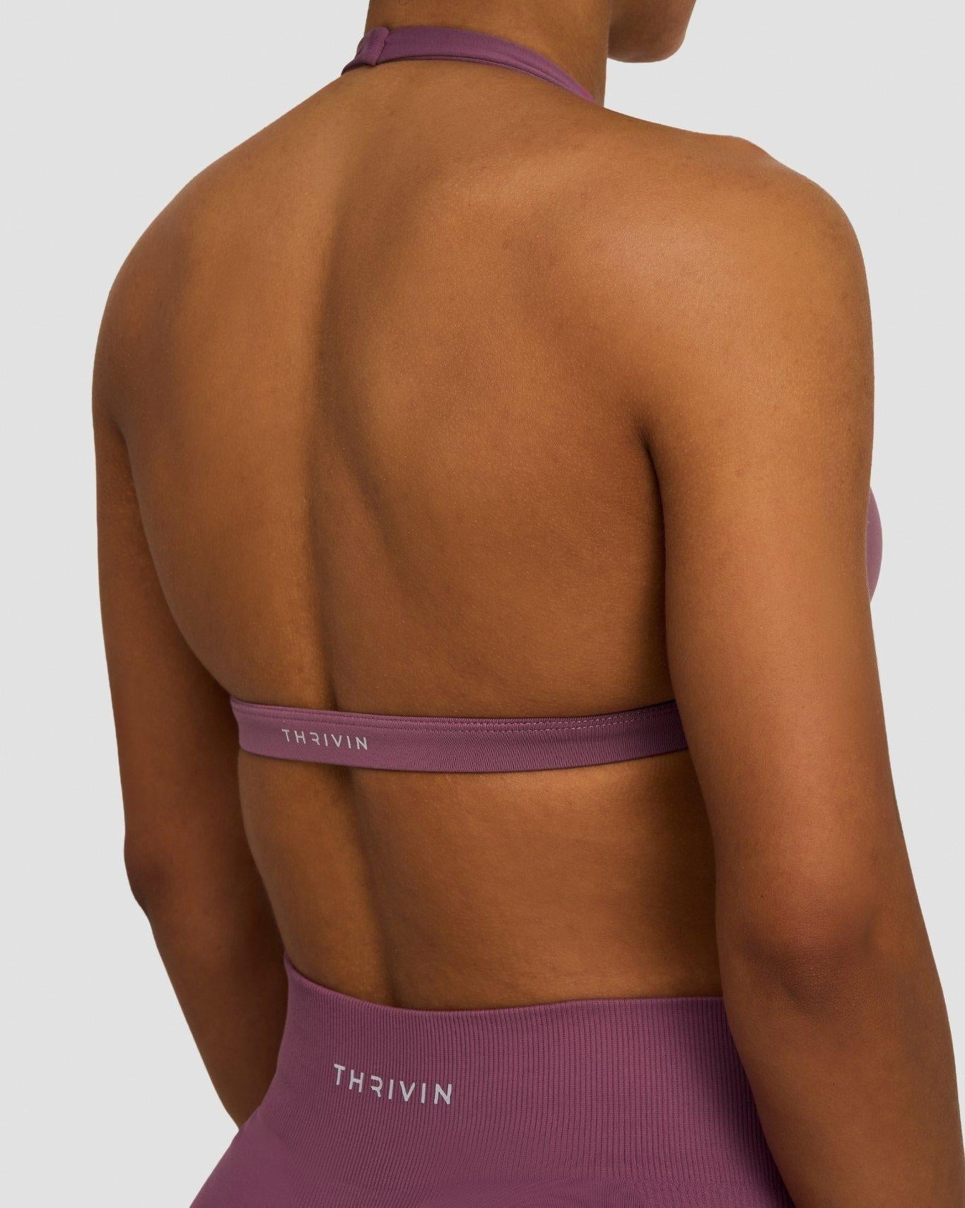 Soutien-gorge dos nu sans coutures Elevate™ Sculpting à col en V | Mauve orchidée