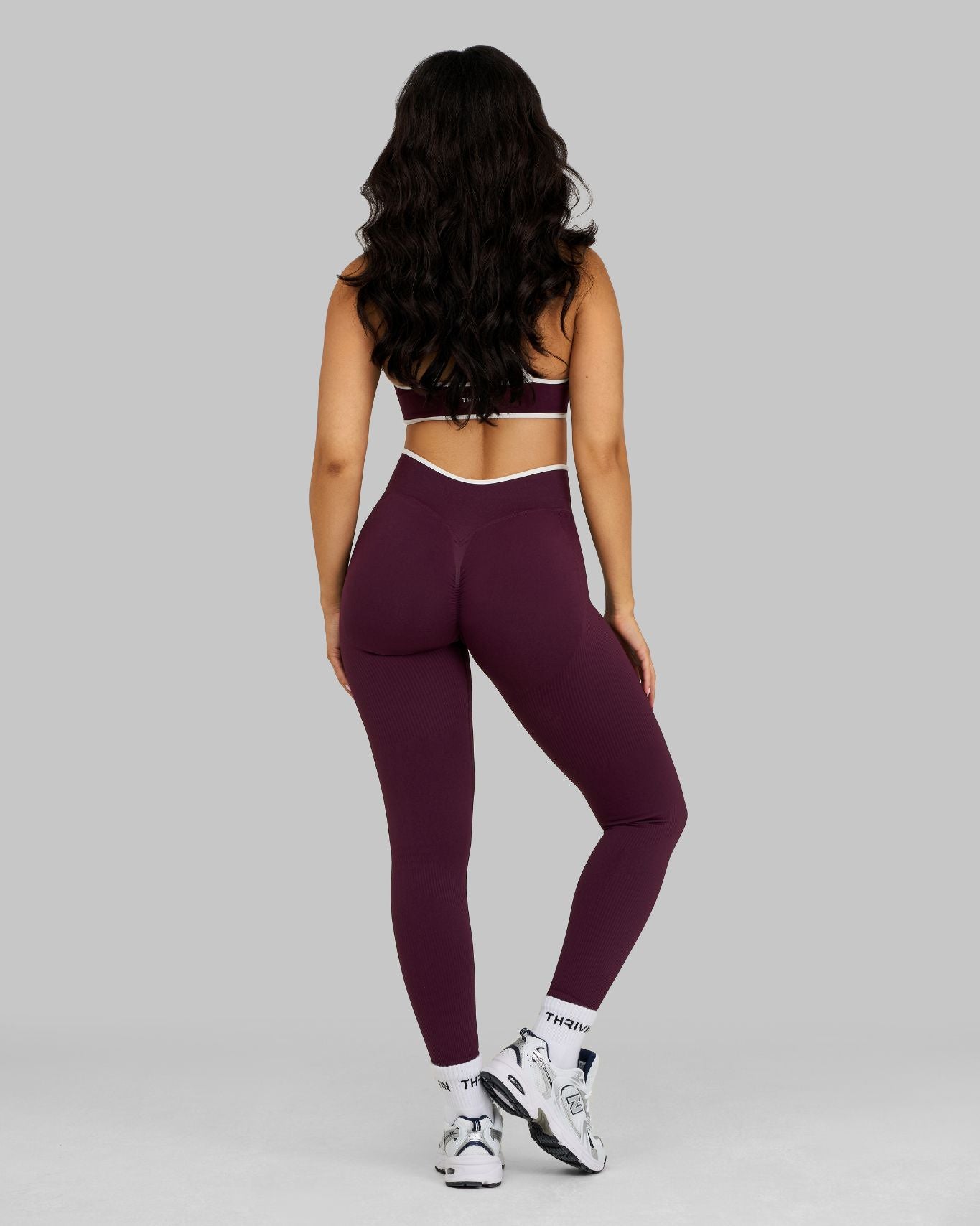 Legging V-Tailleur Kontour | Prune hivernale