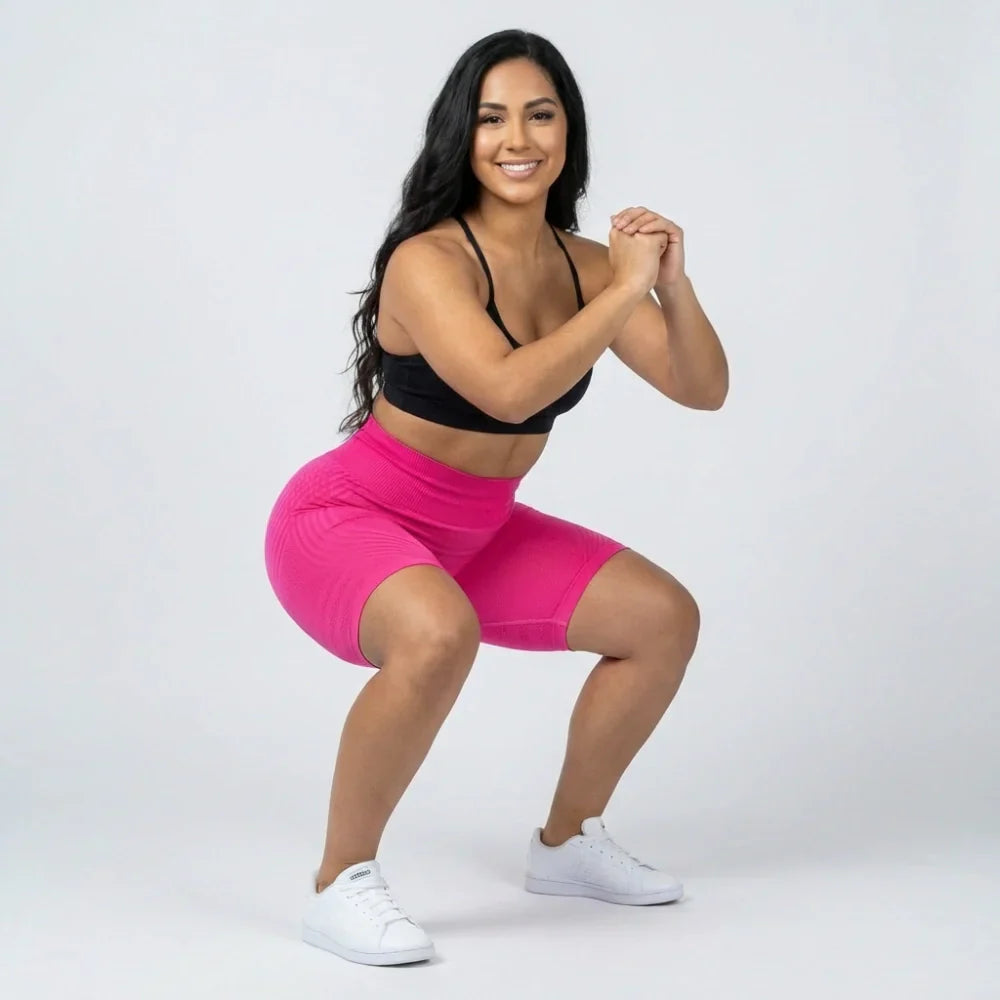 Legging courte Cellumove 3D – Rose vif