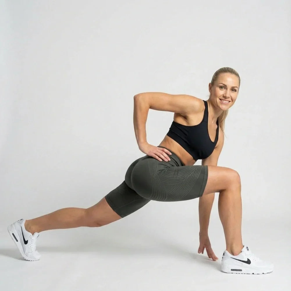 Legging curta Cellumove 3D – Cinza escuro