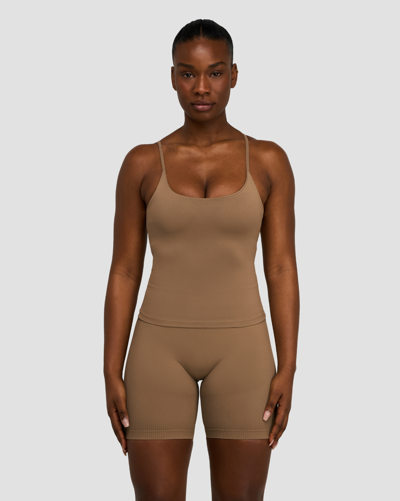 Caraco sans couture Sculpting Elevate™ à encolure dégagée | Caramel