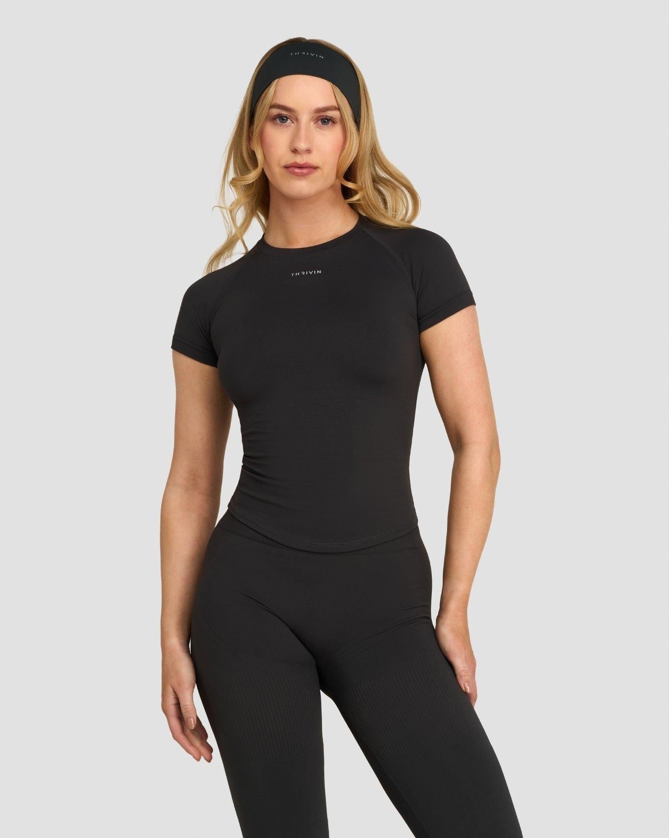 T-shirt de compression Elevate™ | Gris anthracite