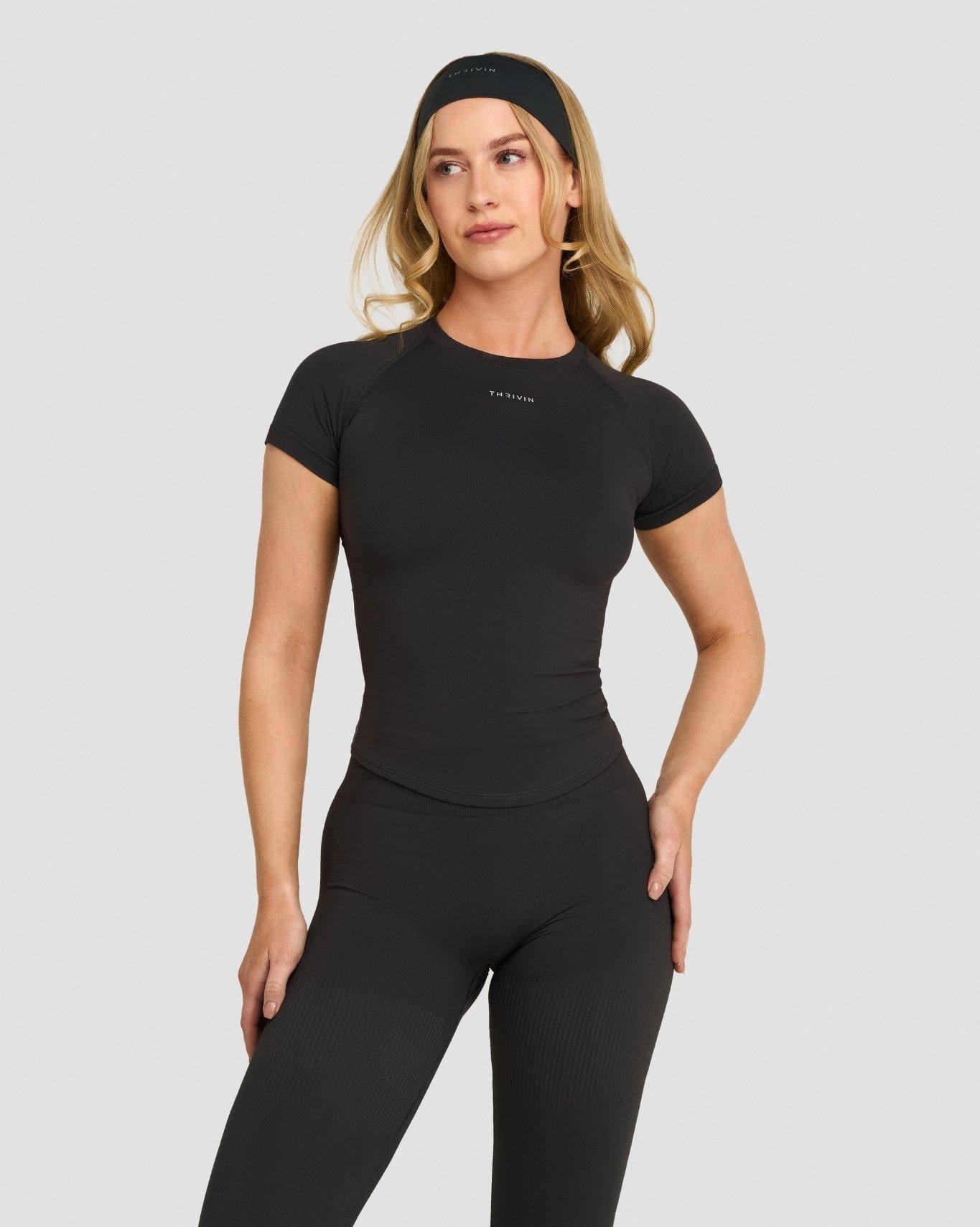 T-shirt de compression Elevate™ | Gris anthracite