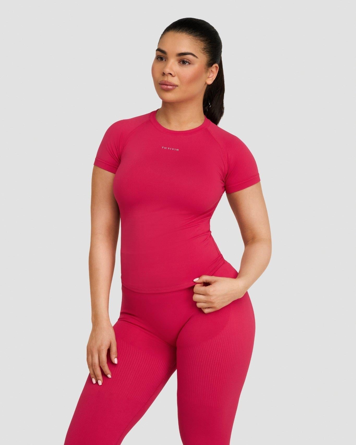 T-shirt de compression Elevate™ | Fraise