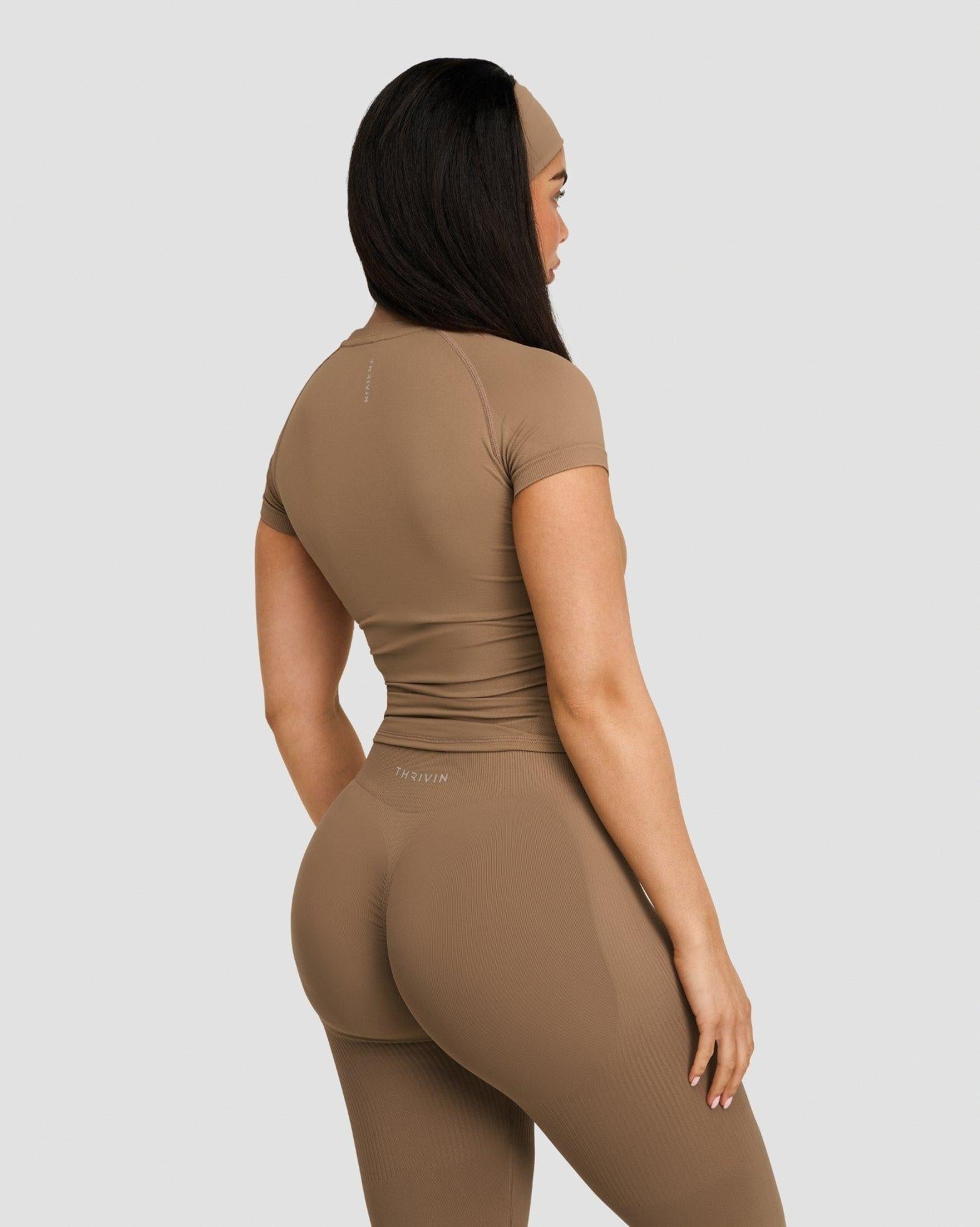 T-shirt de compression Elevate™ | Caramel
