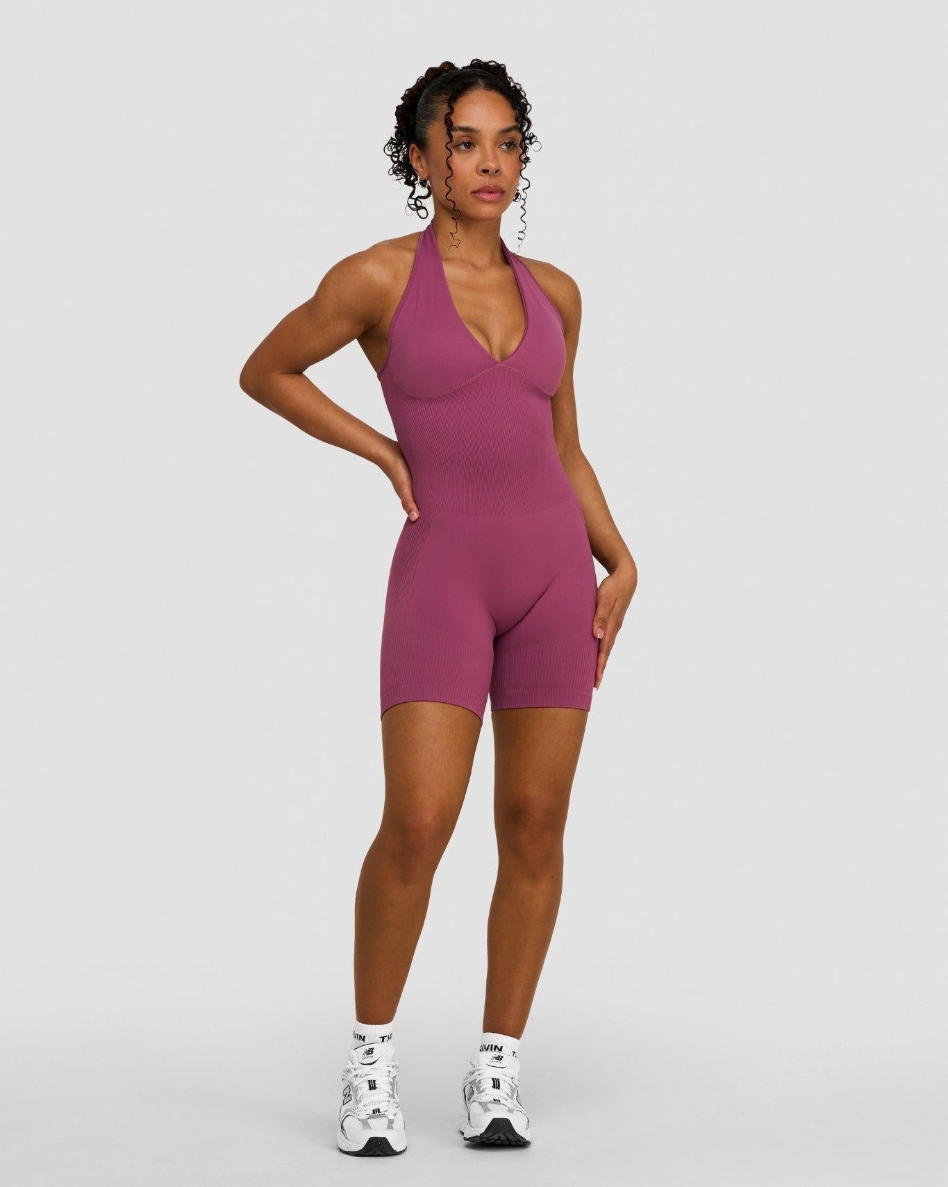Combinaison Sculptante Dos Nu Elevate™ | Mauve Orchidée