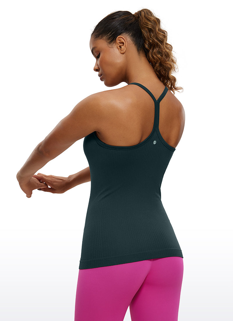 Débardeur Speedy Seamless de couleur unie avec soutien-gorge intégré