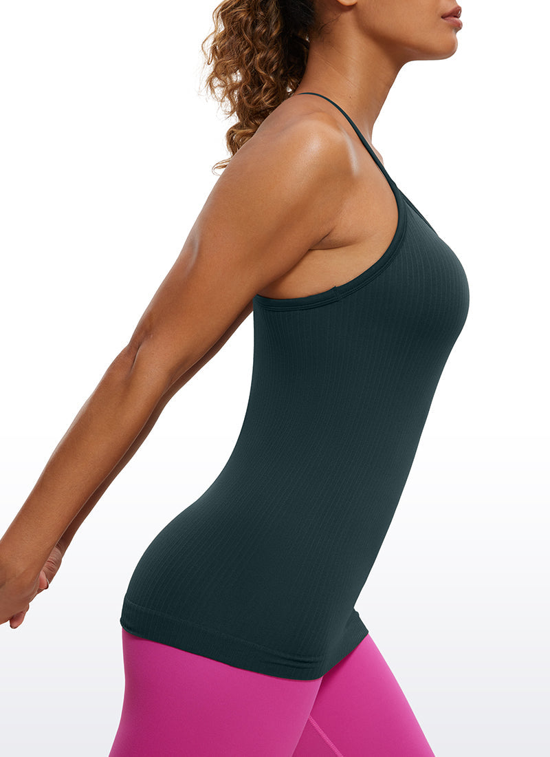 Débardeur Speedy Seamless de couleur unie avec soutien-gorge intégré