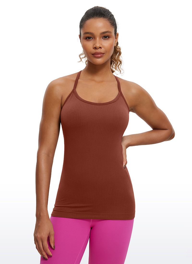 Débardeur Speedy Seamless de couleur unie avec soutien-gorge intégré