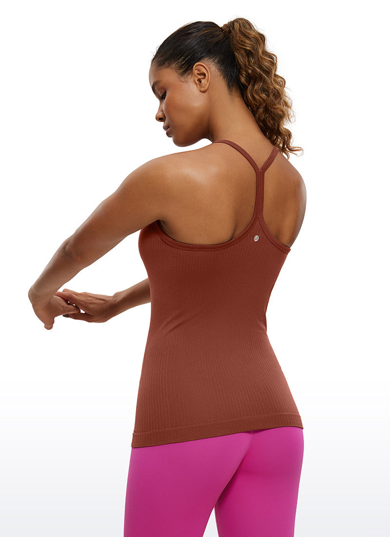 Débardeur Speedy Seamless de couleur unie avec soutien-gorge intégré