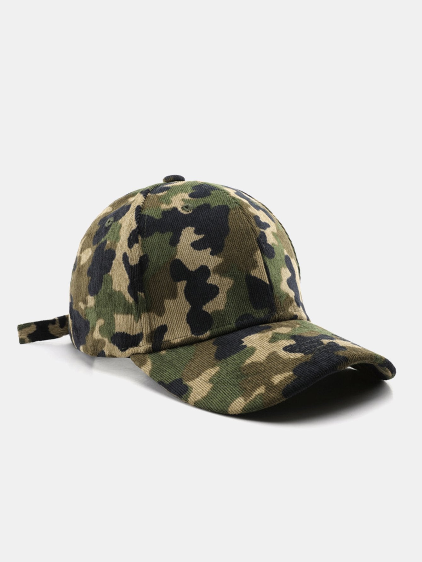 Boné de Beisebol de Corduroy Camuflado