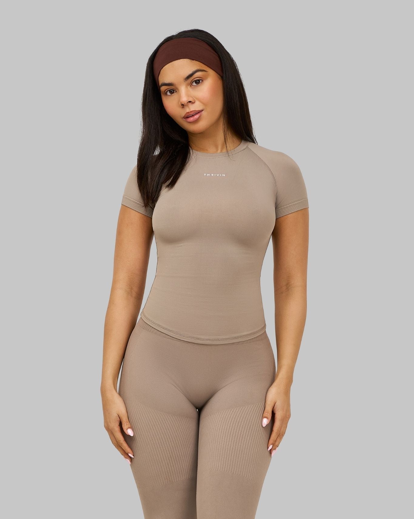 T-shirt de compression Elevate™ | Latte