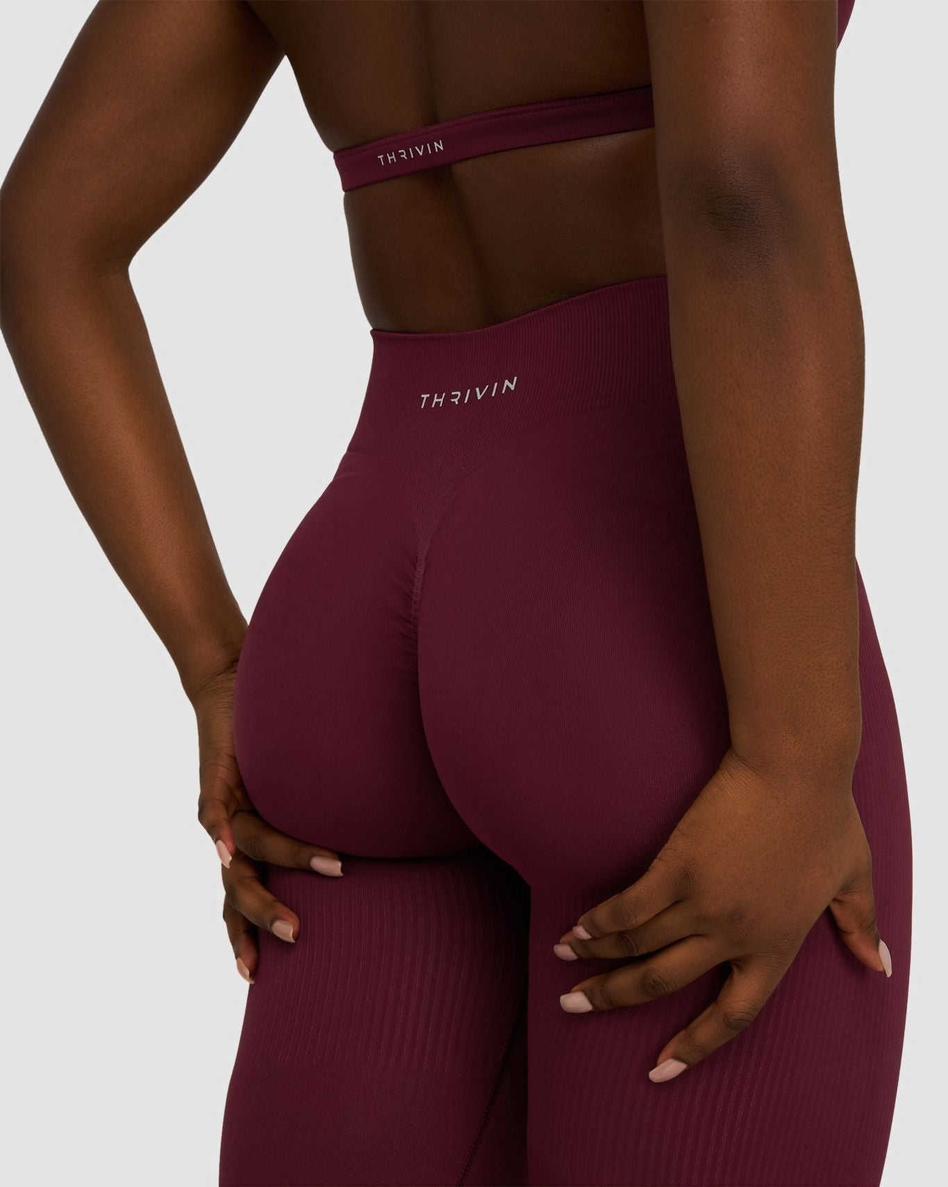 Legging galbant taille mi-haute Elevate™ Scrunch | Merlot