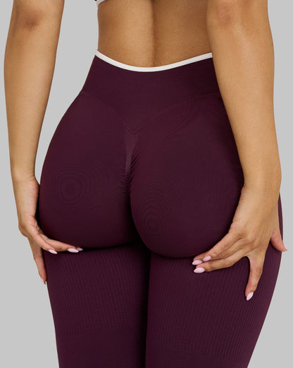 Legging V-Tailleur Kontour | Prune hivernale