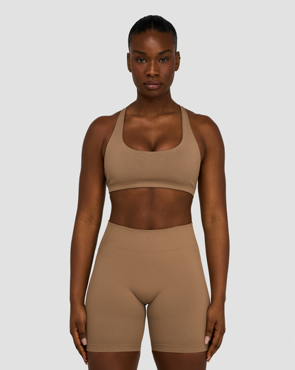 Elevate™ Sculpting Medium Impact Multiway Bra | Toffee