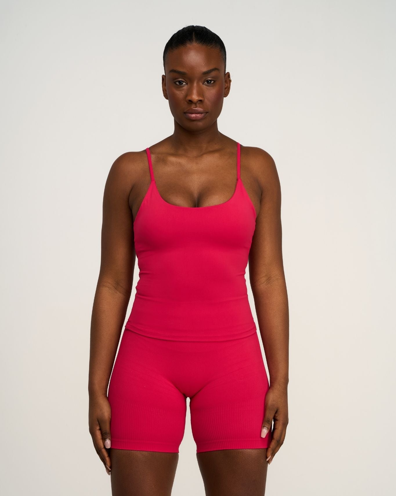 Débardeur sans coutures col rond sculptant Elevate™ | Fraise
