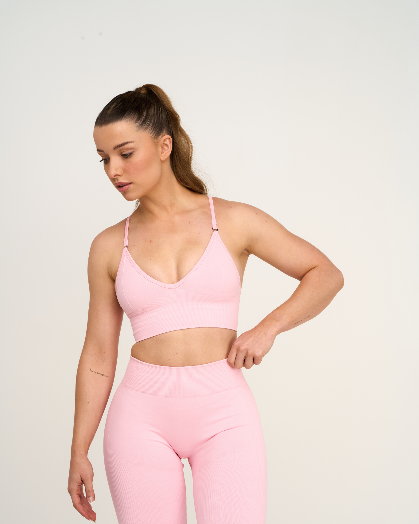 Soutien-gorge sans coutures sculptant multi-positions Elevate™ | Rose coton