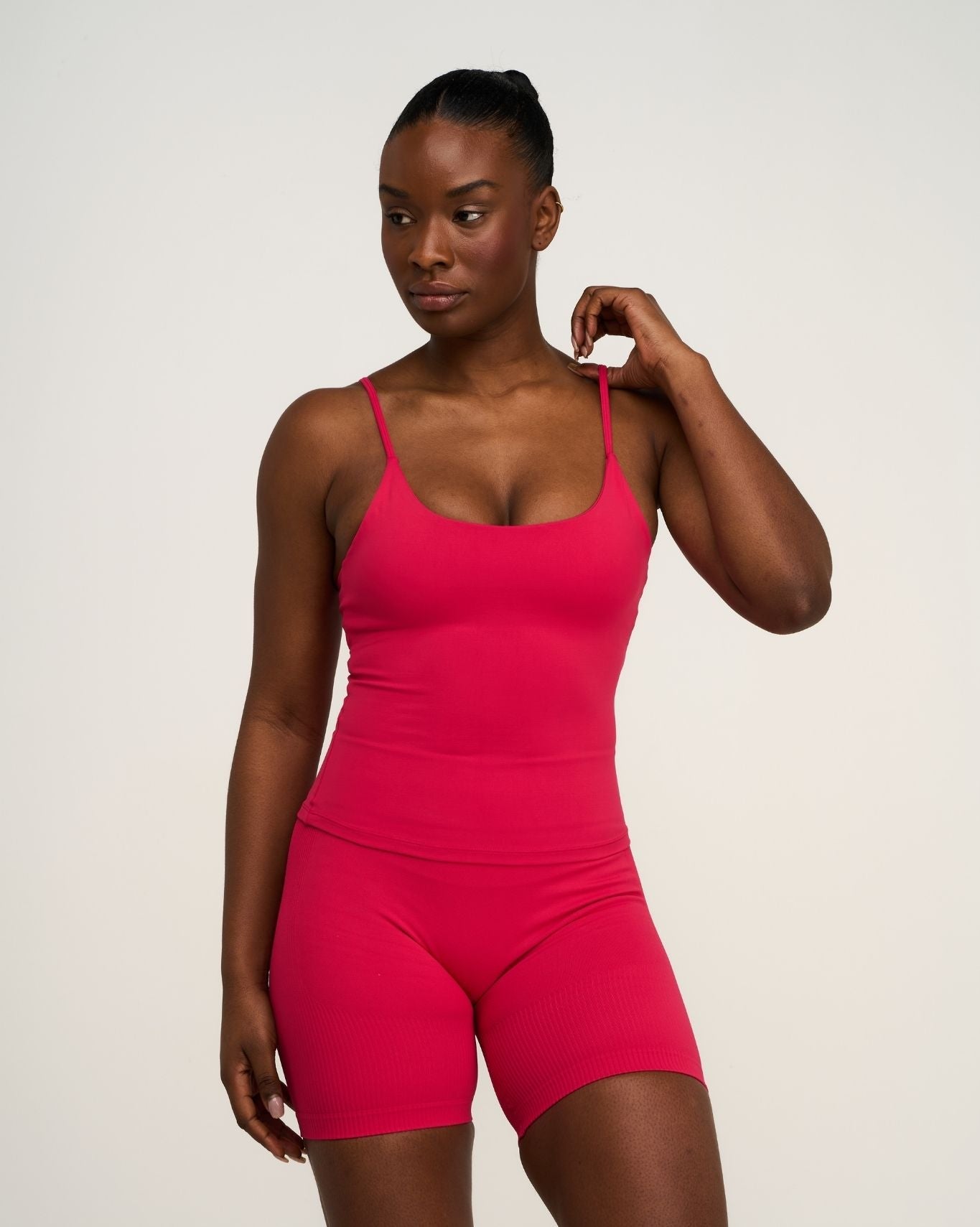 Débardeur sans coutures col rond sculptant Elevate™ | Fraise