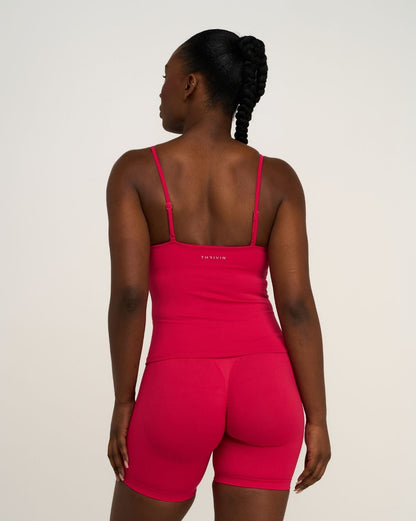 Débardeur sans coutures col rond sculptant Elevate™ | Fraise