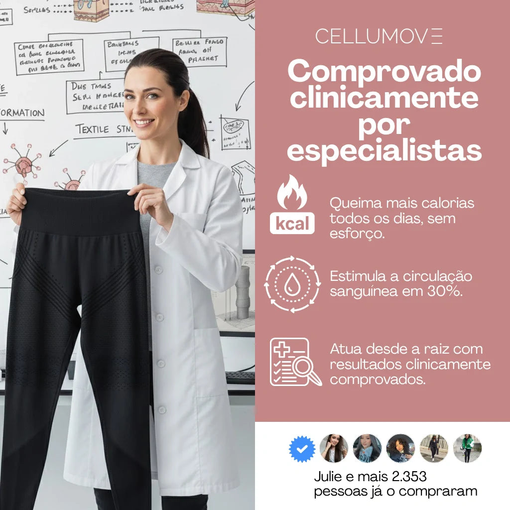 Legging Cellumove 3D – Redefina a sua silhueta sem esforço