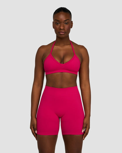 Shorts froncés mi-taille sculptants Elevate™ | Fraise