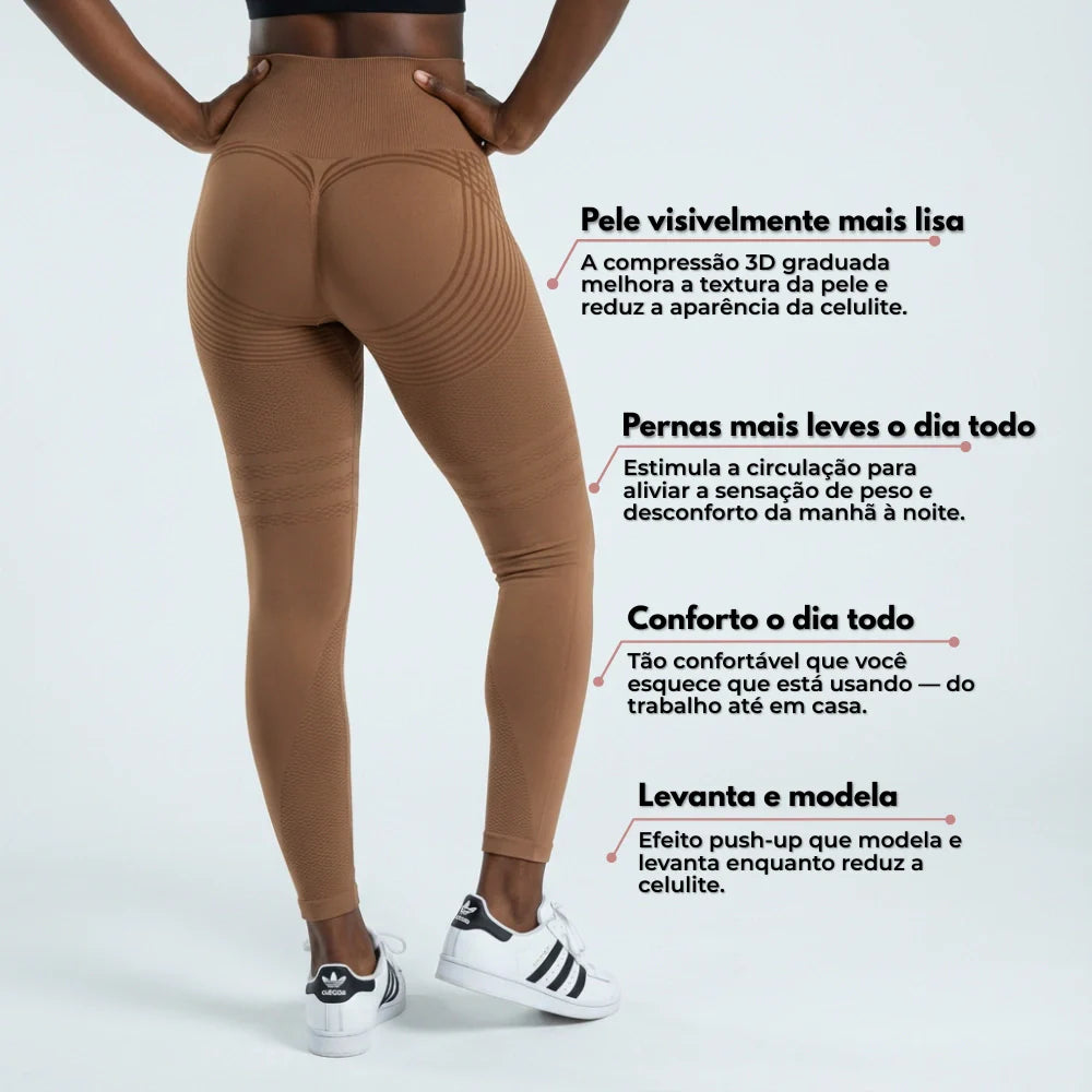 Leggings Cellumove 3D - Marron café