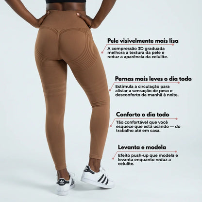 Leggings Cellumove 3D - Marron café