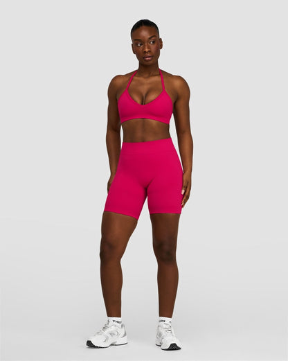 Shorts froncés mi-taille sculptants Elevate™ | Fraise