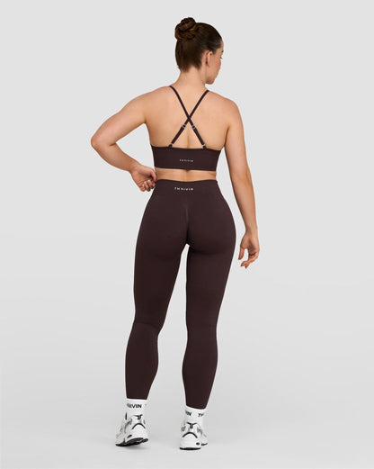 Elevate™ Sculpting Mid Waist Scrunch Leggings | Coffee