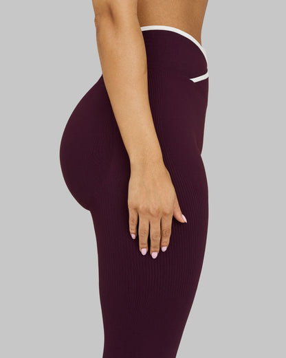 Legging V-Tailleur Kontour | Prune hivernale