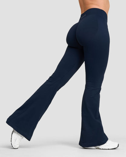 Legging évasé taille en V froncé Elevate™ Sculpting | Bleu marine nuit