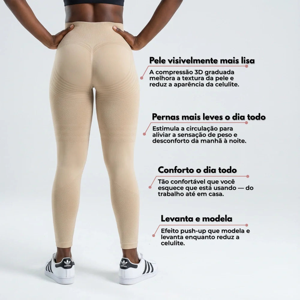Leggings Cellumove 3D - Bege