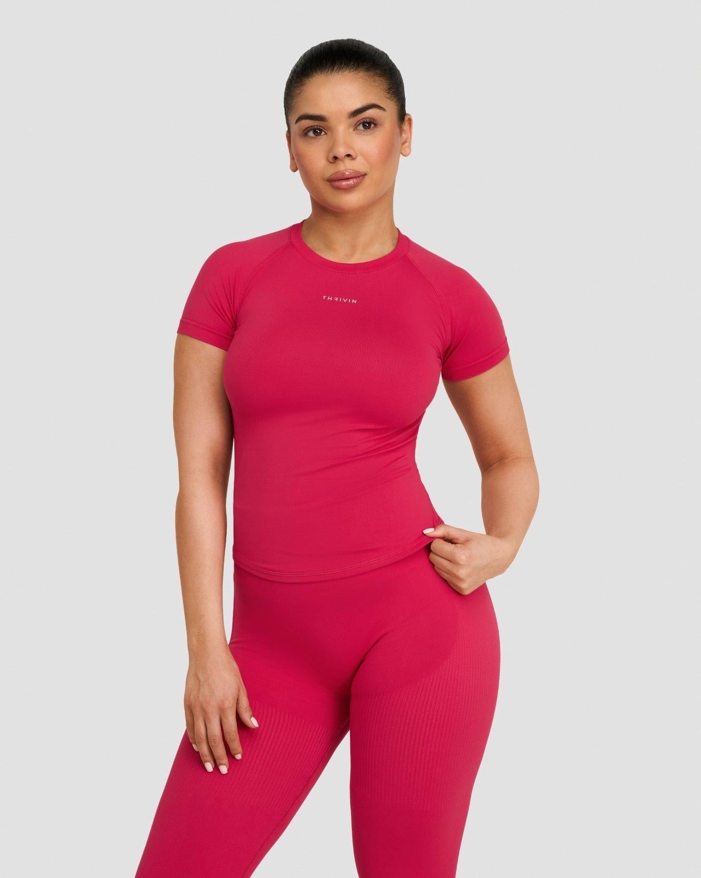 T-shirt de compression Elevate™ | Fraise