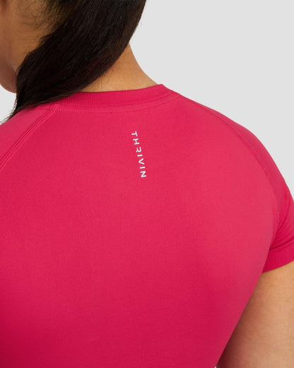 T-shirt de compression Elevate™ | Fraise
