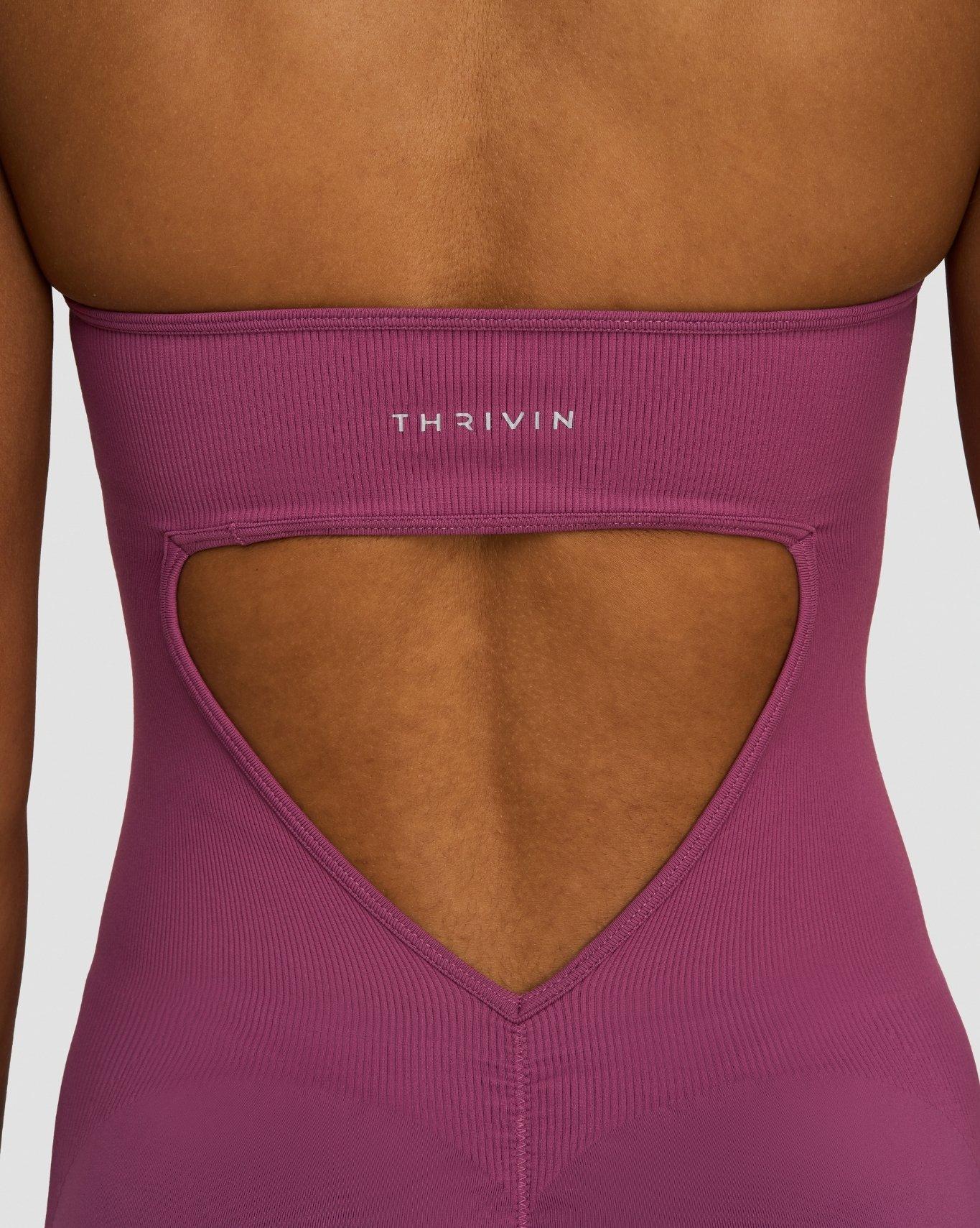 Combinaison Sculptante Dos Nu Elevate™ | Mauve Orchidée