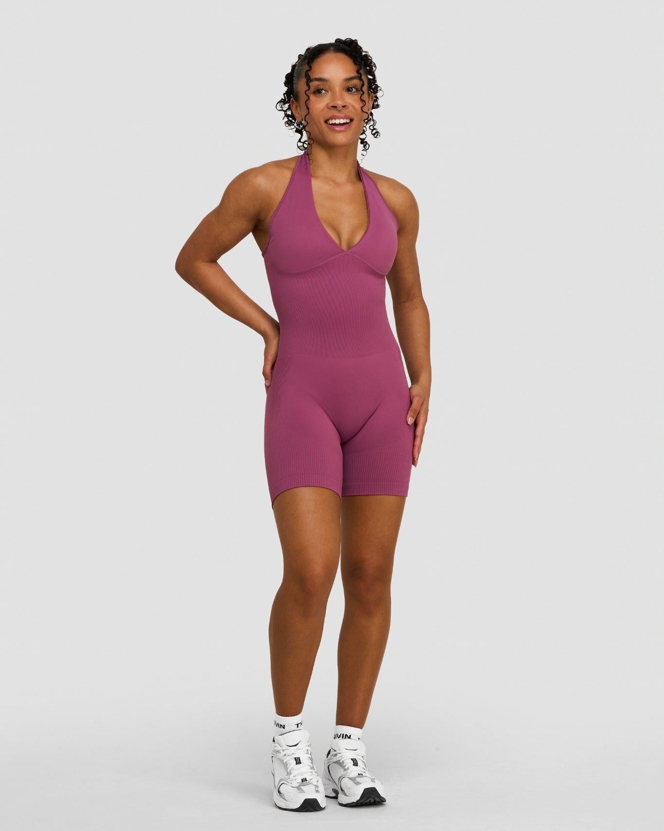 Combinaison Sculptante Dos Nu Elevate™ | Mauve Orchidée