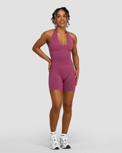 Combinaison Sculptante Dos Nu Elevate™ | Mauve Orchidée