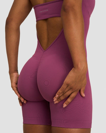 Combinaison Sculptante Dos Nu Elevate™ | Mauve Orchidée