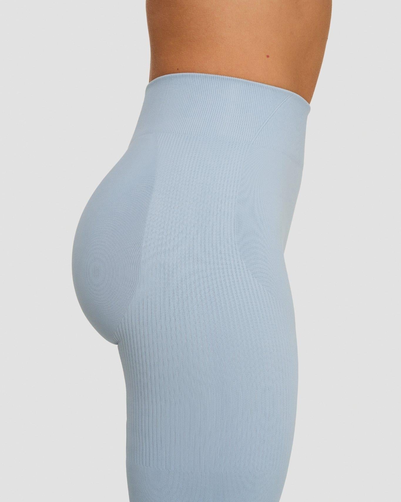 Leggings de maintien taille mi-haute Elevate™ effet froissé | Bleu brumeux