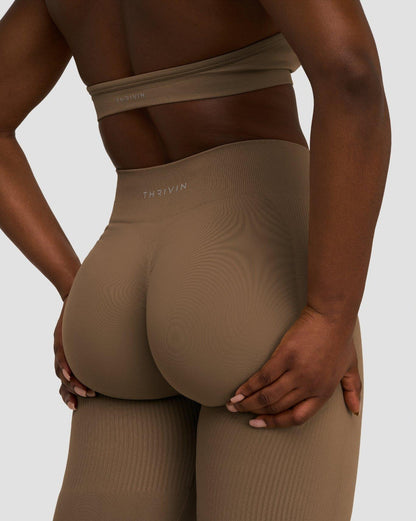 Leggings sculptants taille mi-haute froncés Elevate™ | Toffee