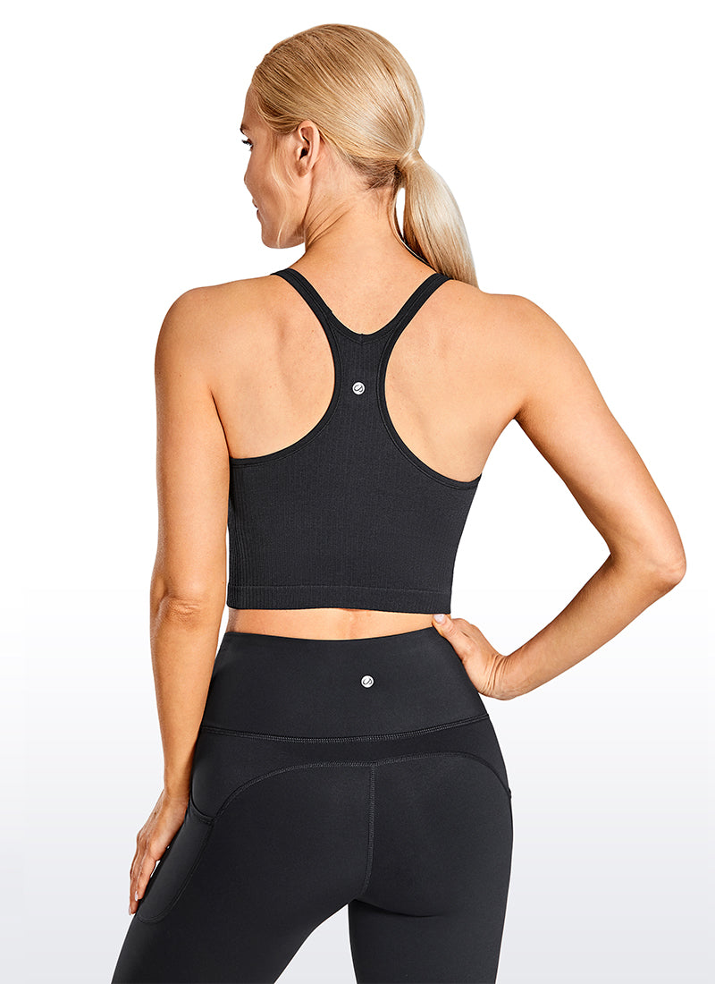 Soutien-gorge long sans coutures dos nageur