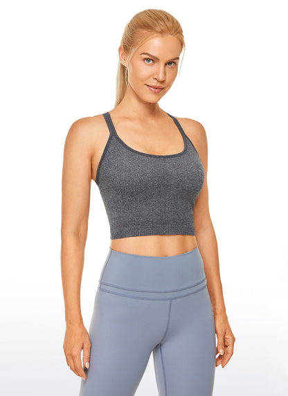 Soutien-gorge long sans coutures dos nageur