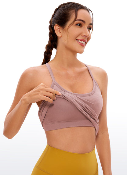 Débardeur Speedy Seamless de couleur unie avec soutien-gorge intégré
