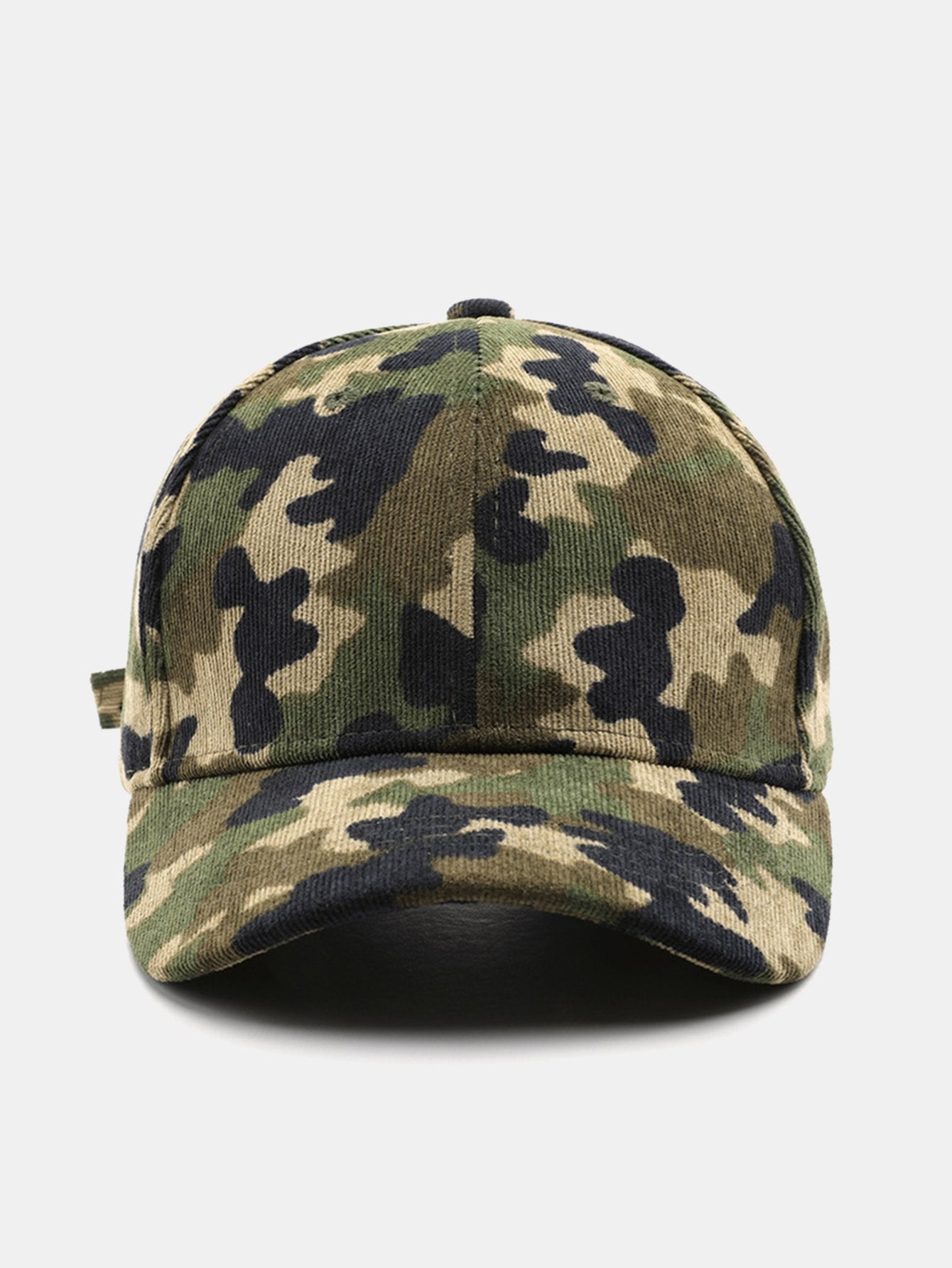 Boné de Beisebol de Corduroy Camuflado